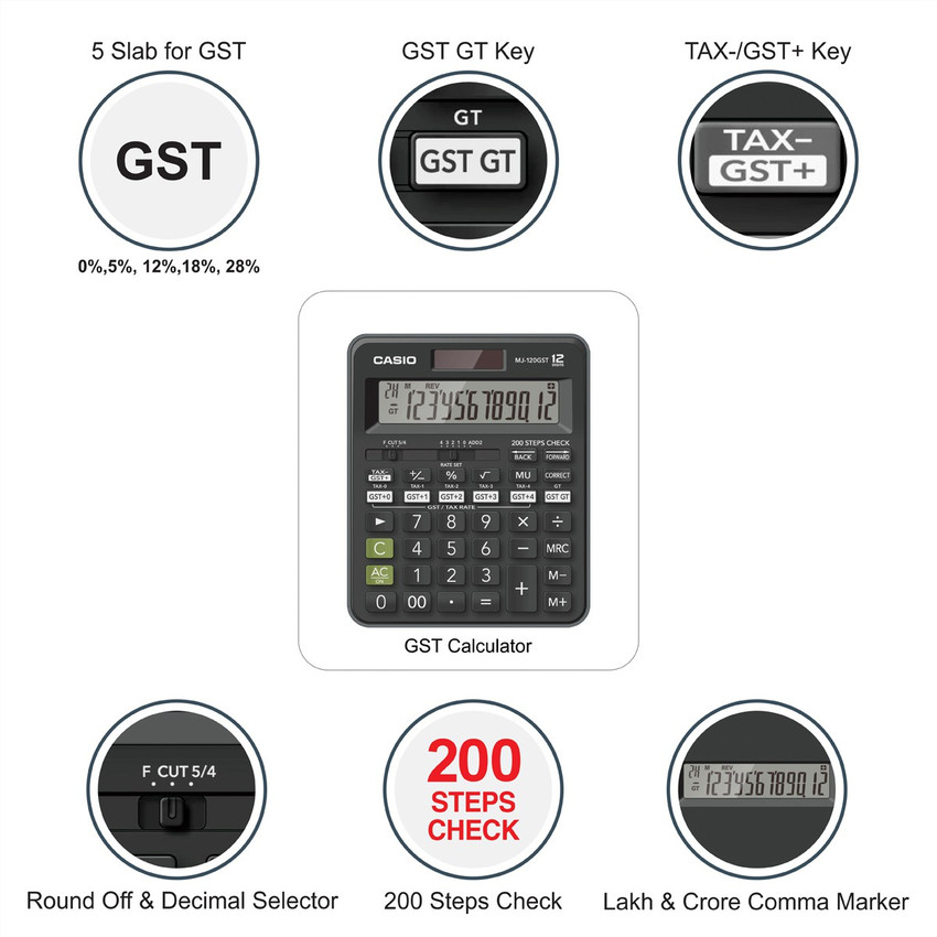 Casio mj 120d gst hotsell
