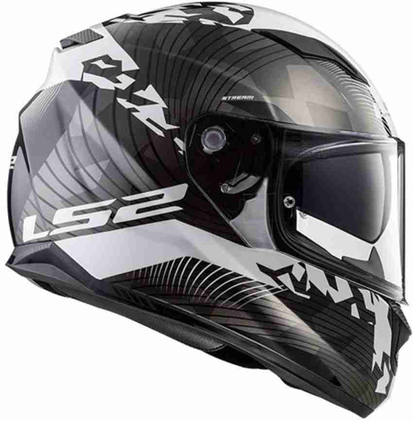 White helmet black hotsell visor