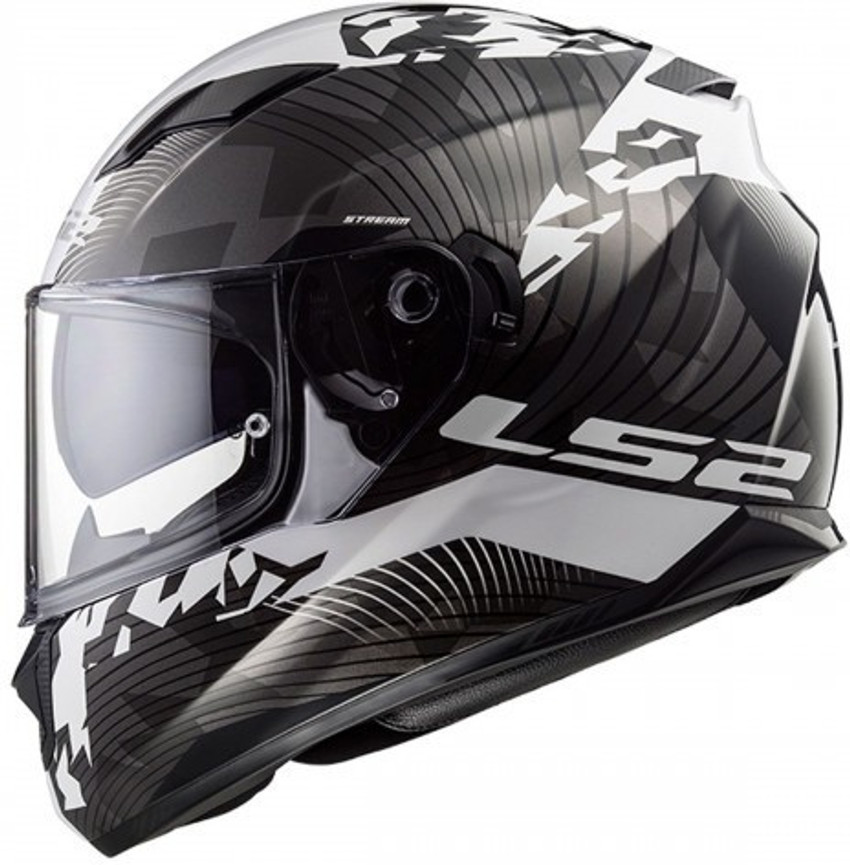 LS2 Hype Black White Dual Visor Full Face Helmet Motorbike Helmet