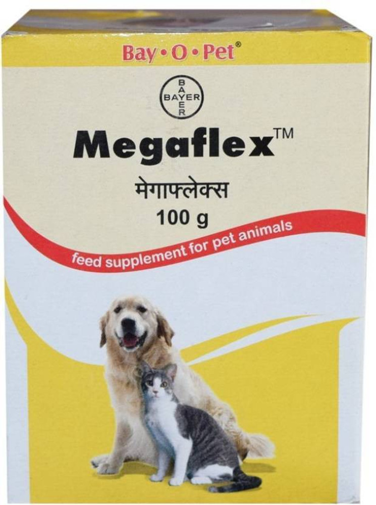 Bayer Bay. O. Pet Megaflex feed supplement 100 gm of pet for hip