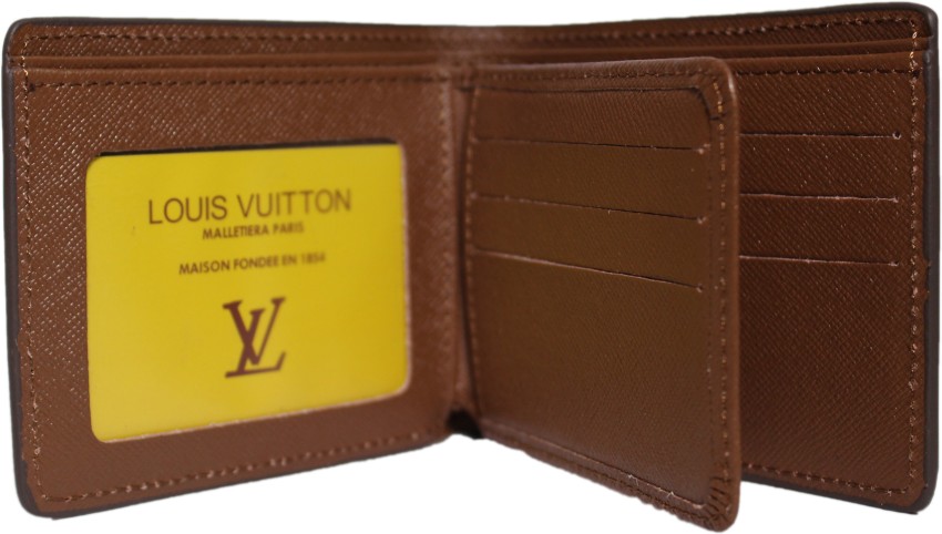LV Men Tan Genuine Leather Wallet Tan - Price in India