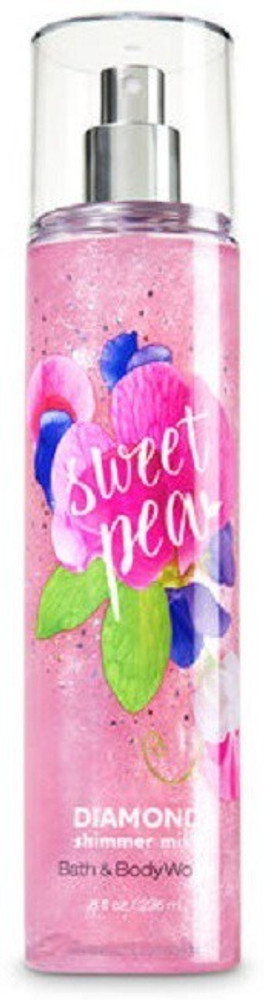 Bath and body works store sweet pea diamond shimmer mist