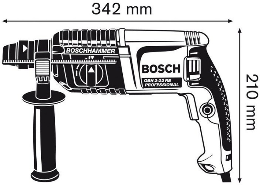 Bosch drill sales machine 22mm