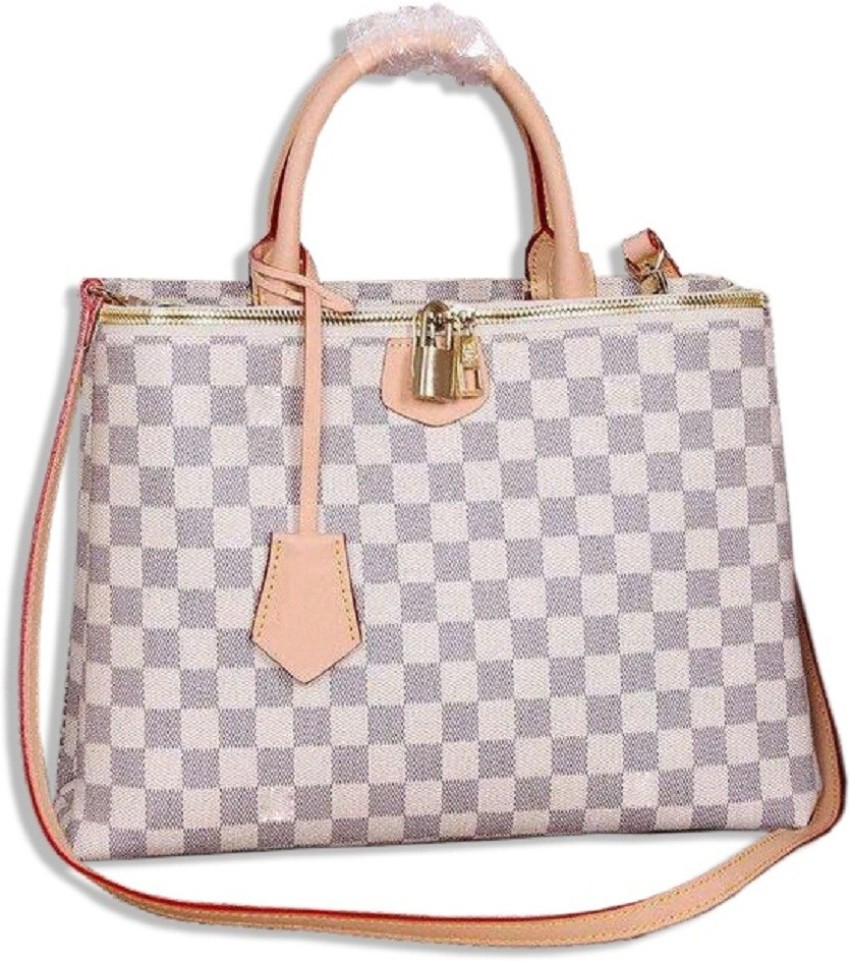 luxury designer lv white Cosmetic Bag white Price in India