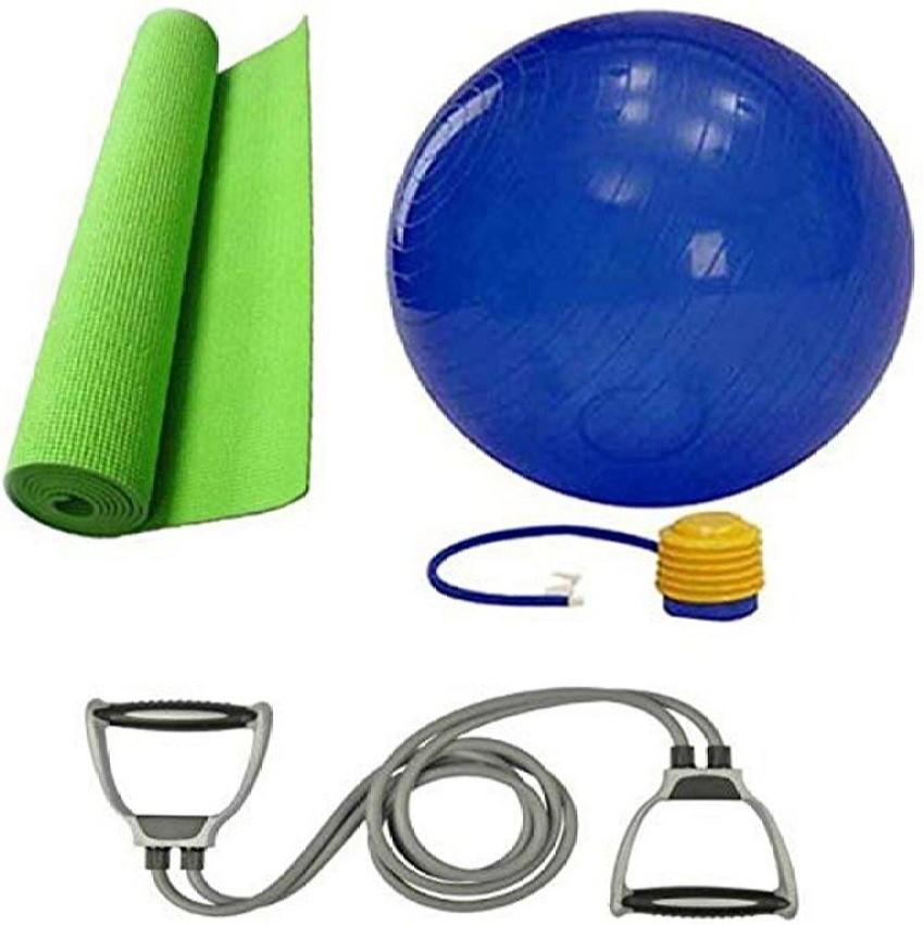 Yoga mat and store ball