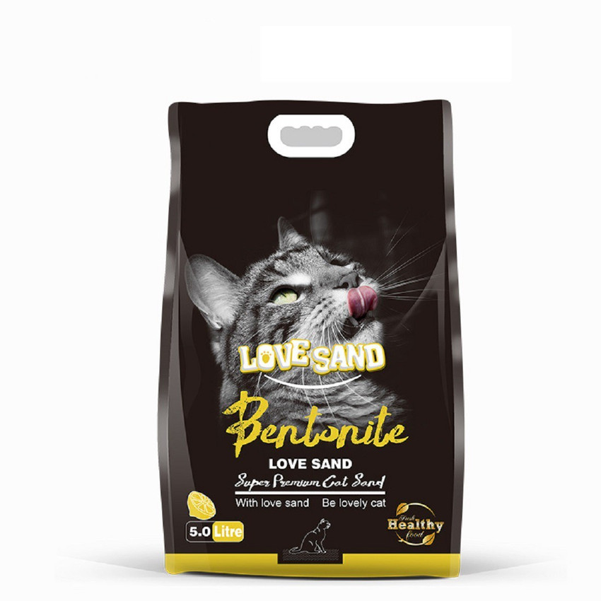 SRI Love Sand Lemon Flavor Cat Litter 5kg Pet Litter Tray Refill