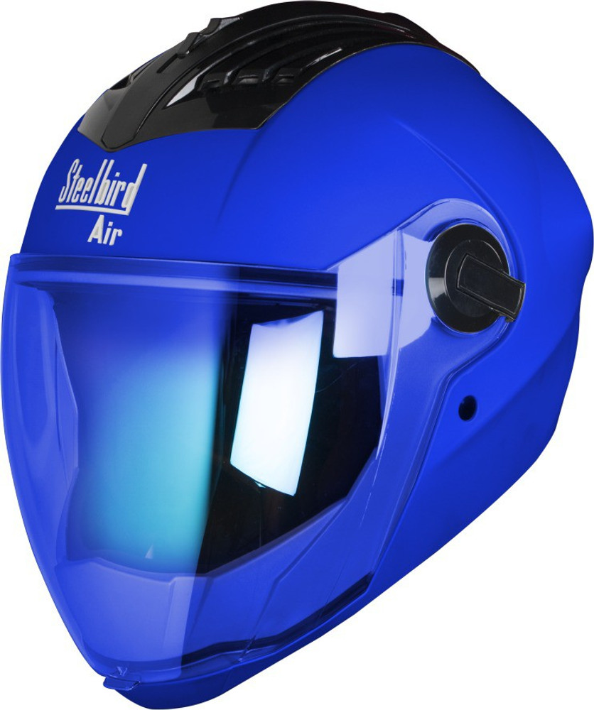 Steelbird Air SBA 2 Night Vision Mat Blue With Blue Visor
