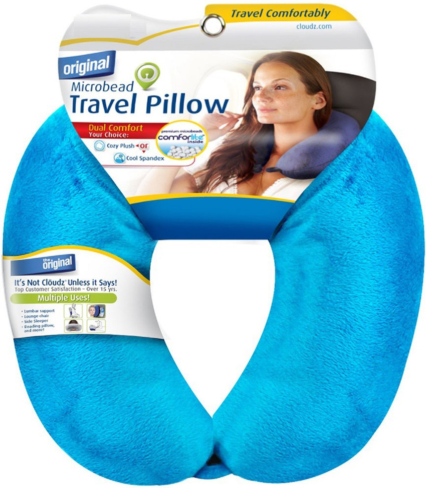 Royalkart Ultra Premium MicroBeads Travel Neck Pillow Sky Blue