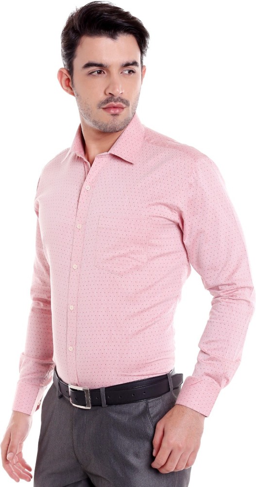 DONEAR NXG Men Polka Print Formal Pink Shirt Buy DONEAR NXG Men