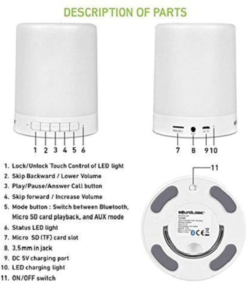 Bluetooth touchlight hot sale speaker