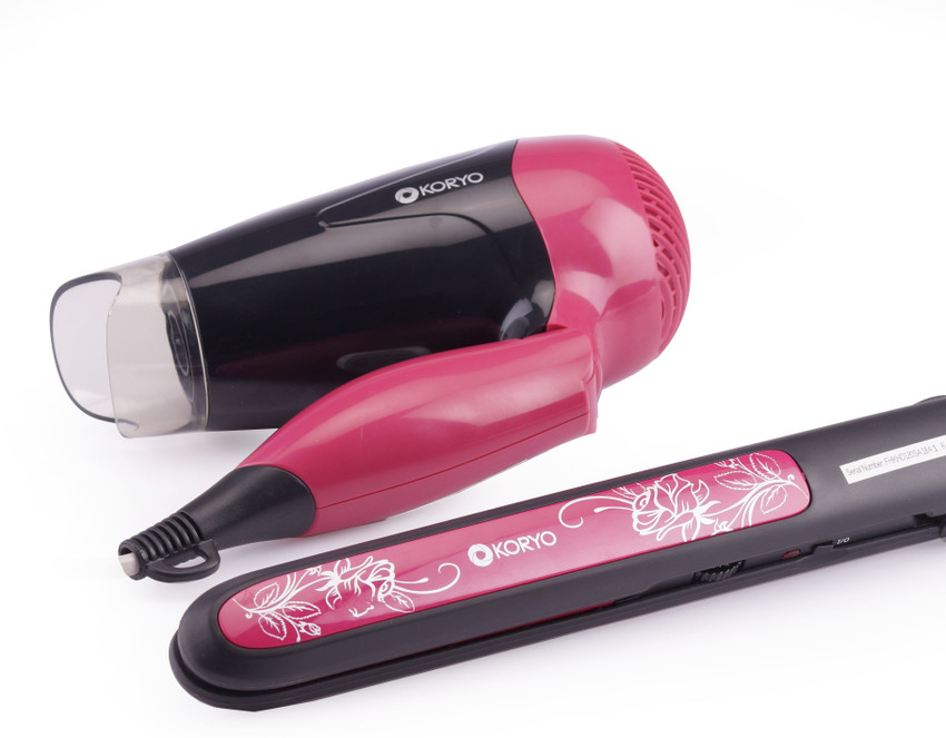 Koryo hair dryer cheap and straightener combo