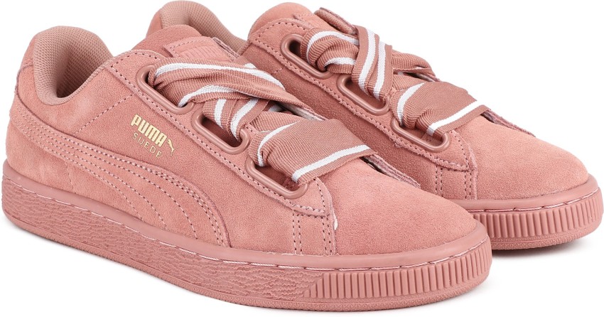 Puma suede heart discount rose