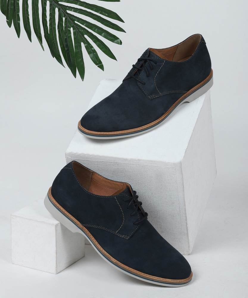 CLARKS Atticus Lace Navy Nubuck Casuals For Men Buy CLARKS