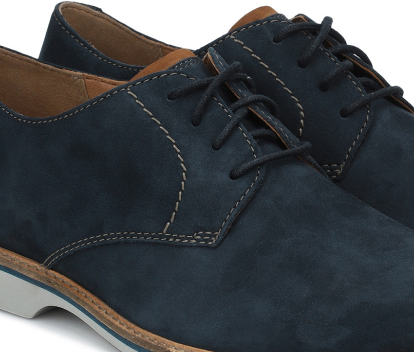 CLARKS Atticus Lace Navy Nubuck Casuals For Men Buy CLARKS