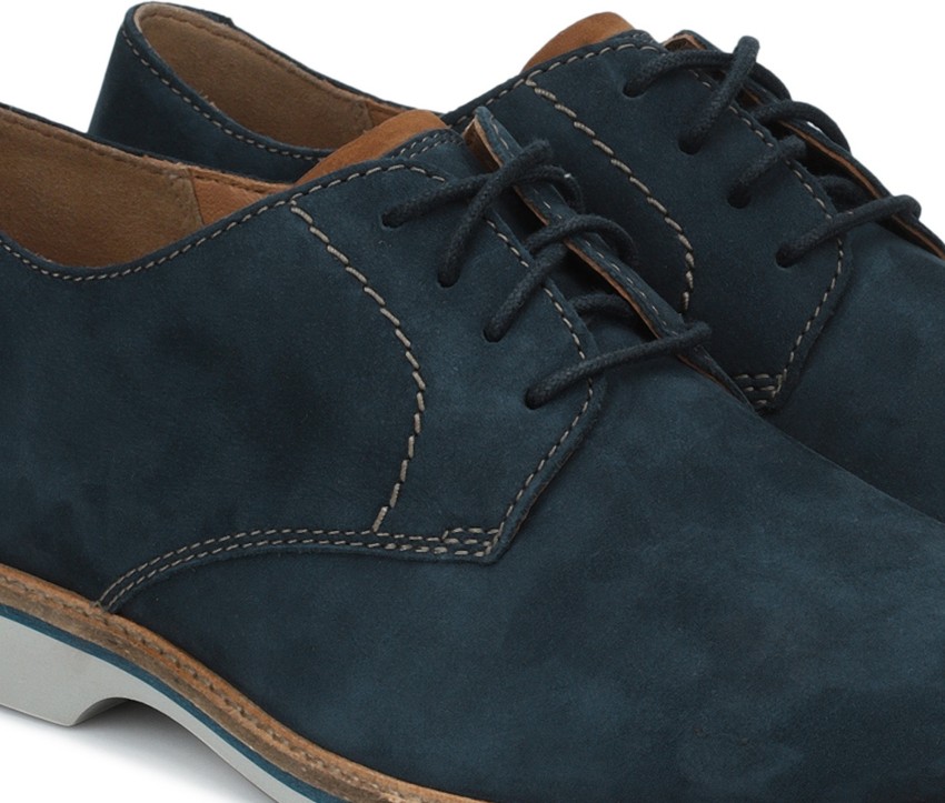 Clarks atticus lace best sale blue