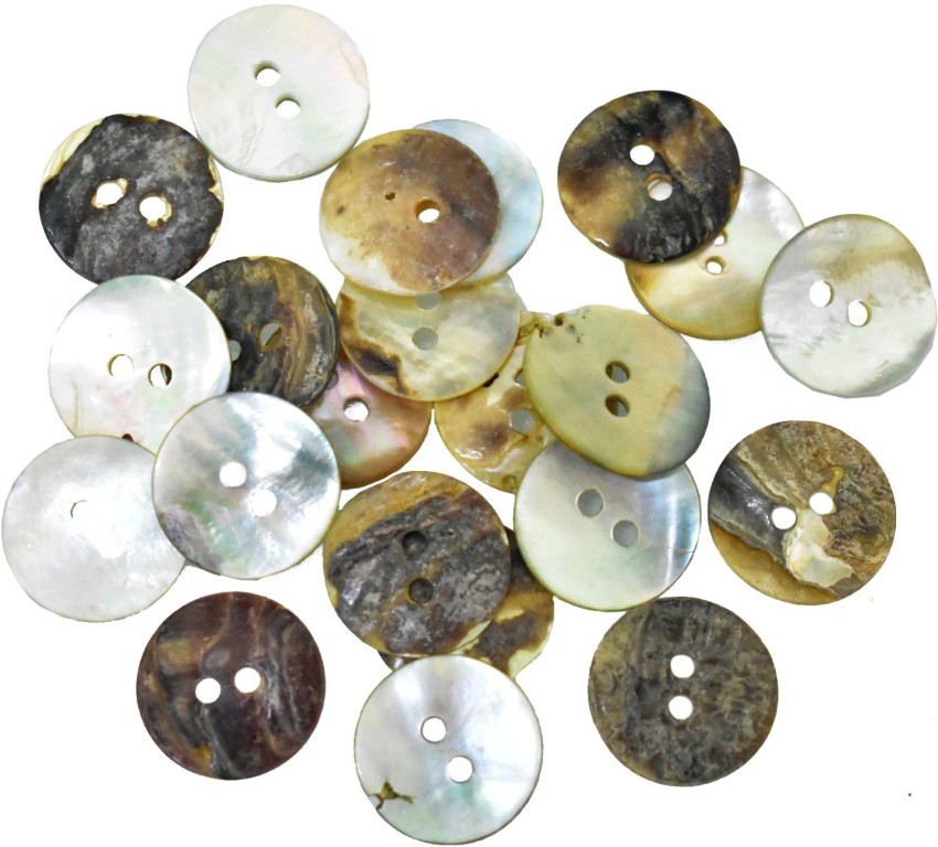 Go Handmade - Buttons - Mother-Of-Pearl - Pink - 12,0 mm