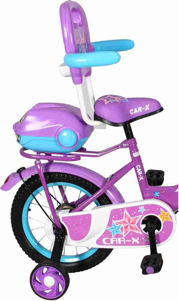 HLX NMC Car design premium 14 inch kids bicycle Purple Blue