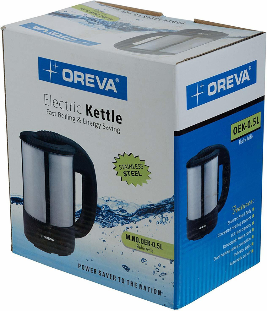 OREVA OEK 0.5L Electric Kettle Price in India Buy OREVA OEK 0.5L Electric Kettle Online at Flipkart