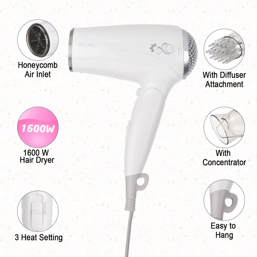 Koryo hair dryer sale and hair straightener price
