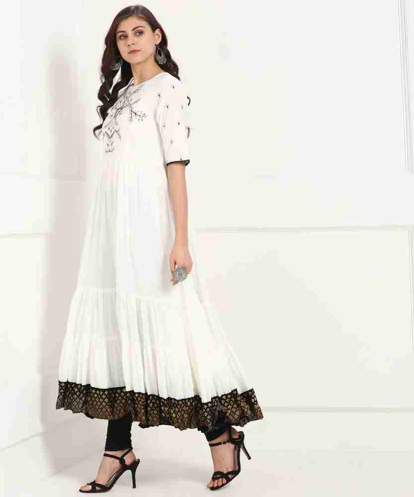 Biba 2024 white anarkali