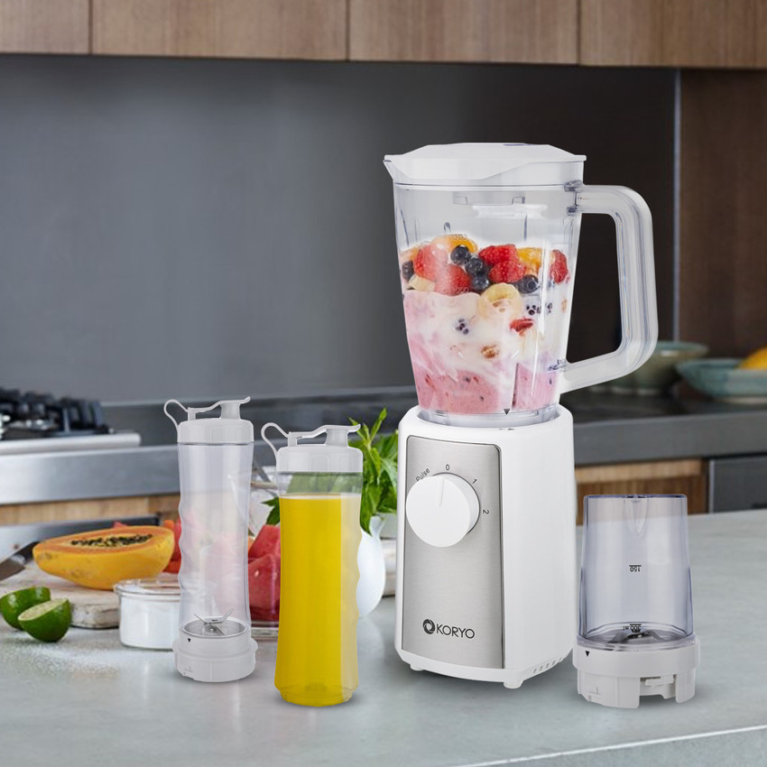 KORYO KPB442BT Active Blend And Go 400 Mixer Grinder 4 Jars