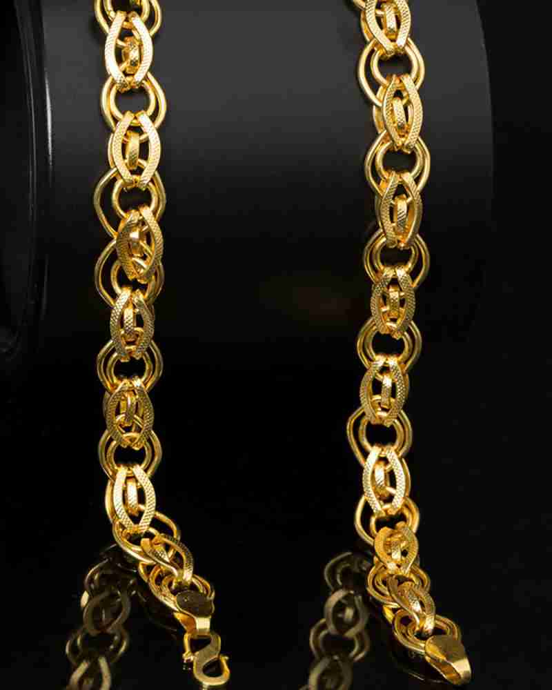 Fashion Frill Golden Chain For Boys Stylish Neck Chain Mens Jewellery Gold  Chain For Men Boys Gold-plated Plated Brass Chain Price in India - Buy  Fashion Frill Golden Chain For Boys Stylish