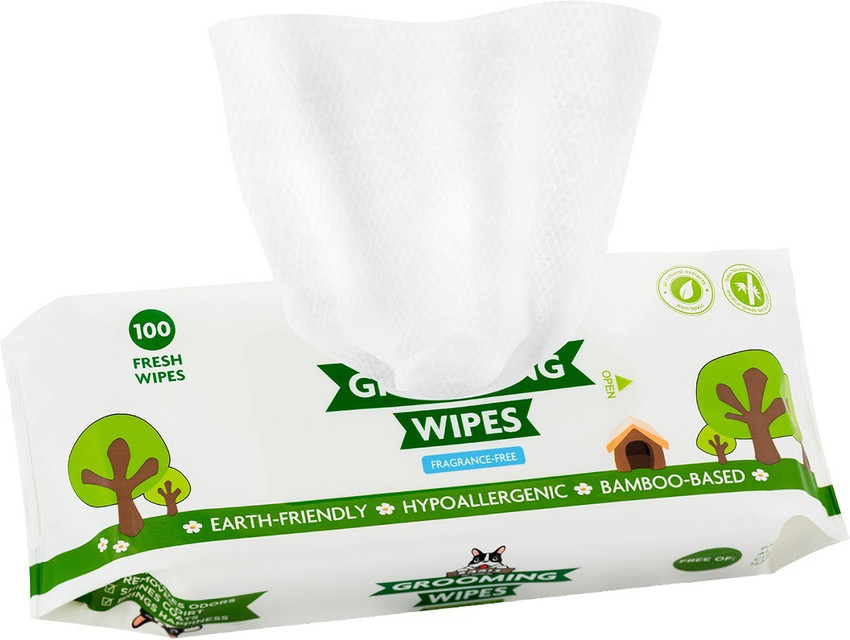 Pogi s Grooming Wipes Deodorizing Wipes for Dogs Cats Earth