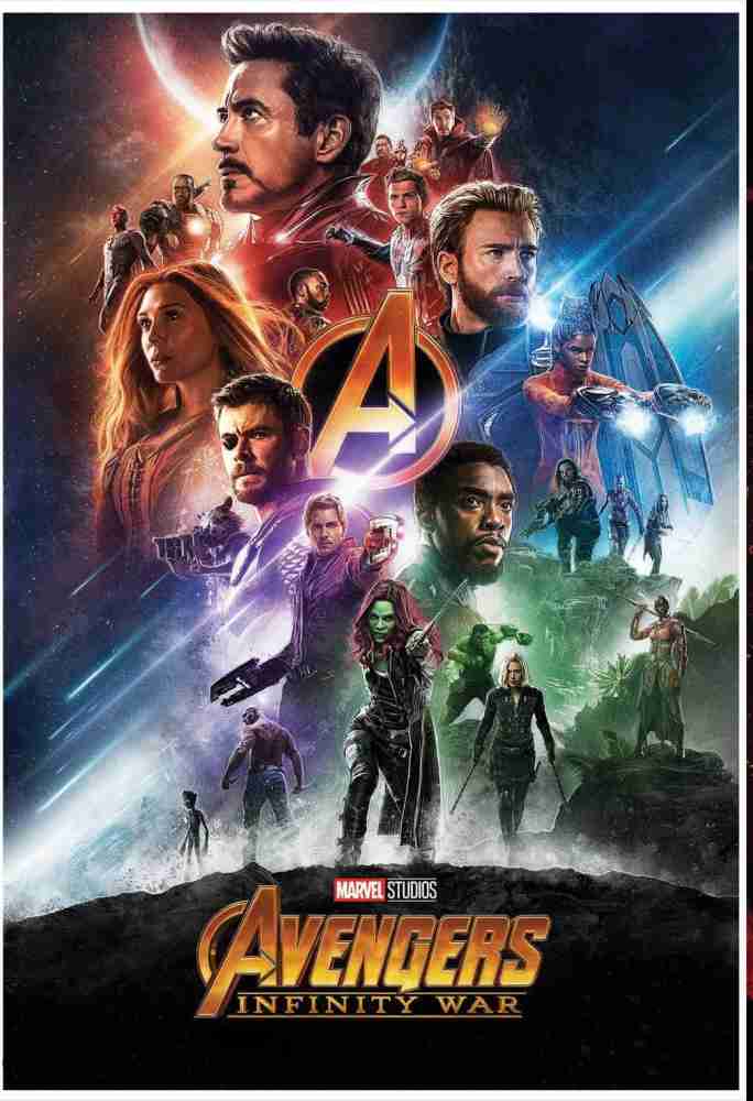Avengers Infinity war Movie Poster for Room & Office 300gsm Matte Paper(13  inch X 19 inch, Rolled) Paper Print - Movies posters in India - Buy art,  film, design, movie, music, nature