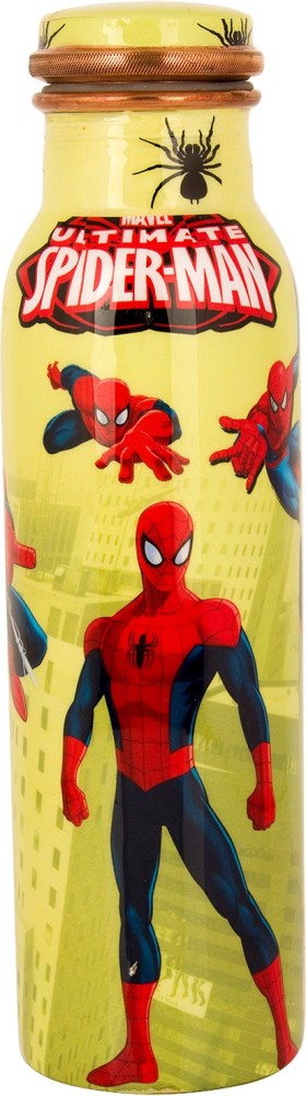 Printed Water Bottle - Red/Spider-Man - Kids