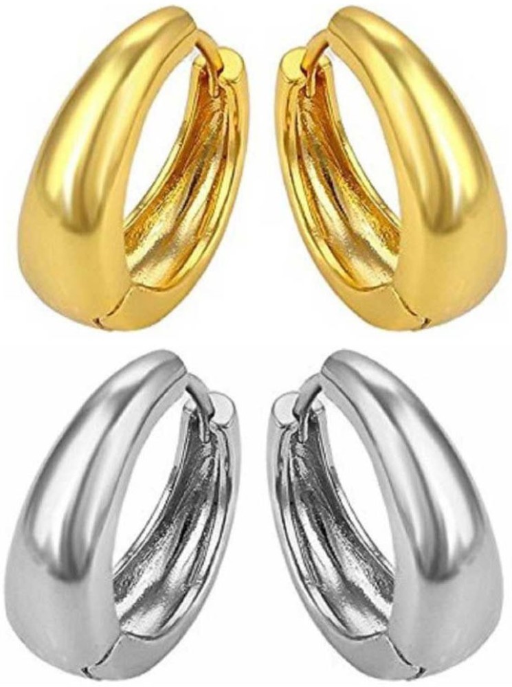 Boy gold clearance hoop earrings