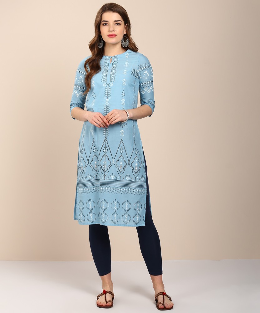 W Women Printed Straight Kurta Buy W Women Printed Straight