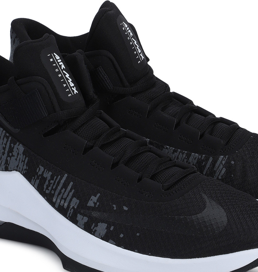 nike air max infuriate black and white