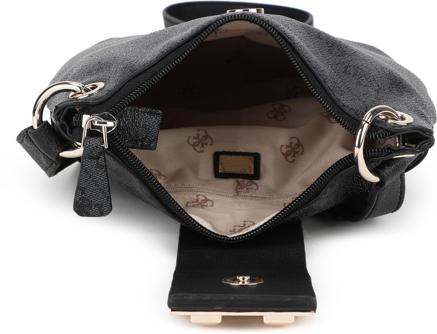 GUESS Black Sling Bag LOGO LUXE CORONA WASH - Price in India