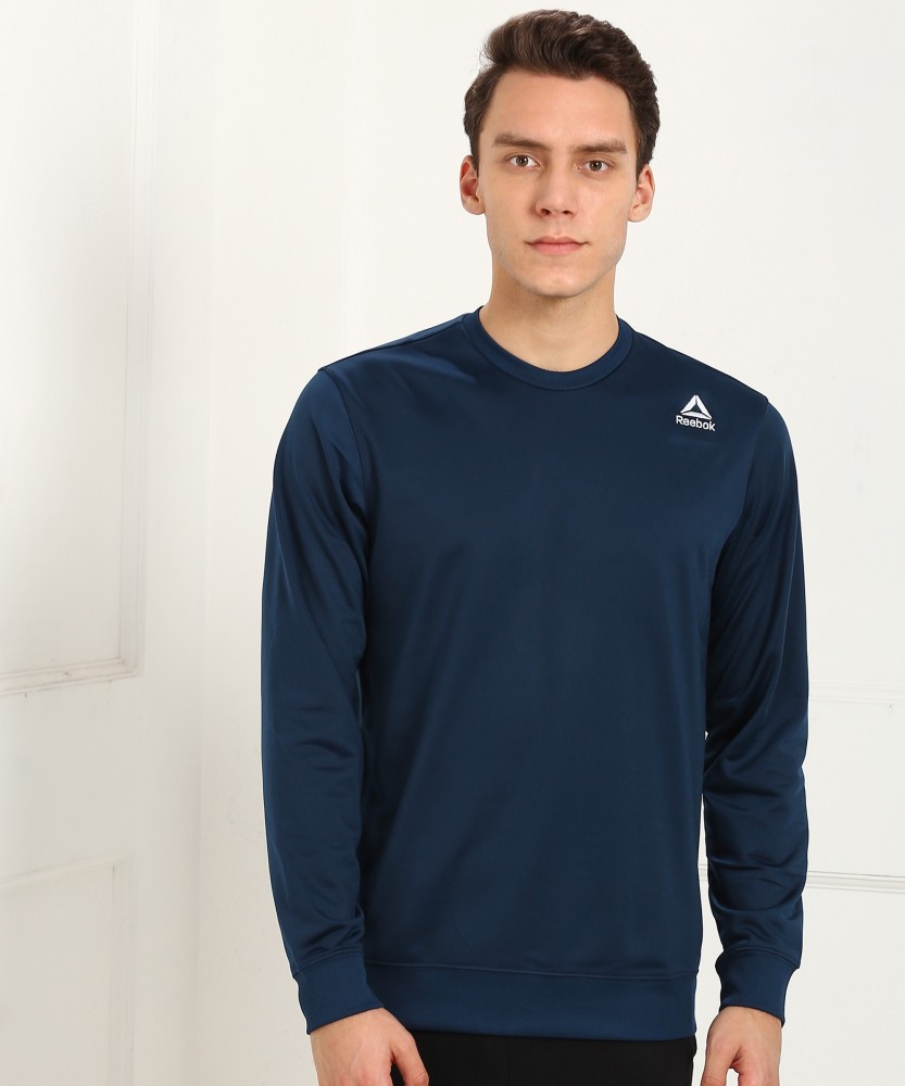 REEBOK Full Sleeve Solid Men Sweatshirt Buy REEBOK Full Sleeve Solid Men Sweatshirt Online at Best Prices in India Flipkart