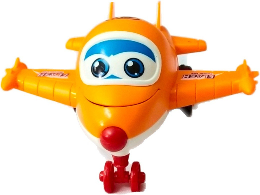 Orange top airplane toy