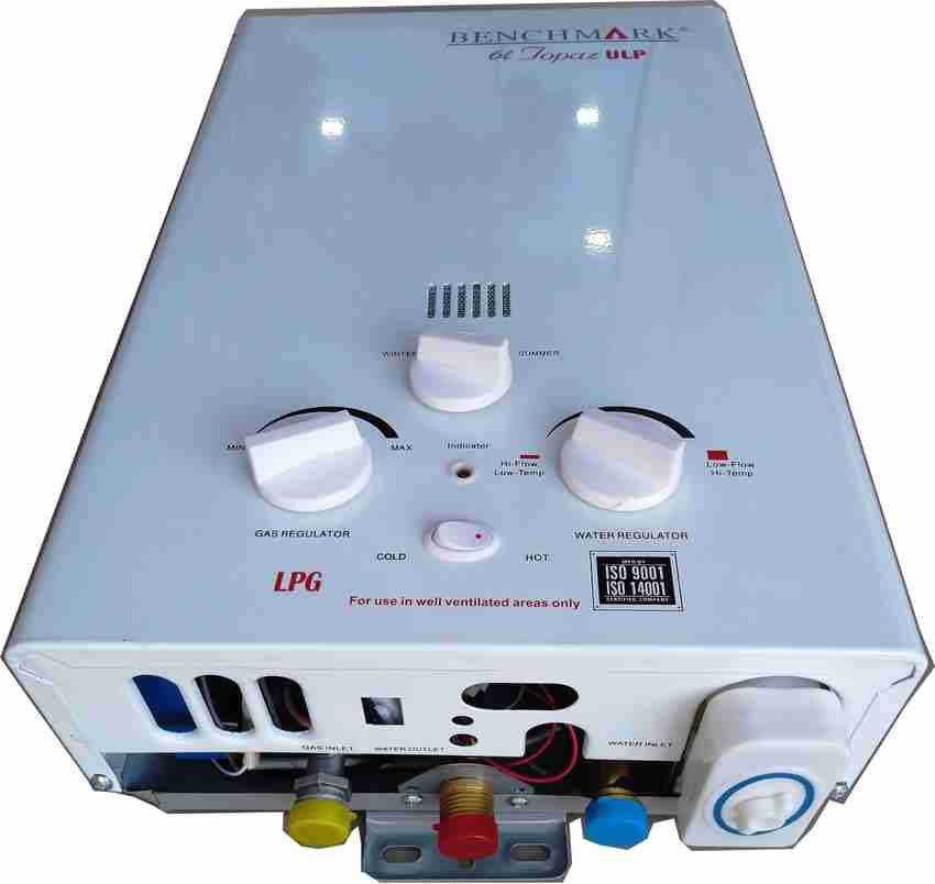 Benchmark 6 L Gas Water Geyser (Topaz LPG, White) Price in India - Buy  Benchmark 6 L Gas Water Geyser (Topaz LPG, White) online at Flipkart.com