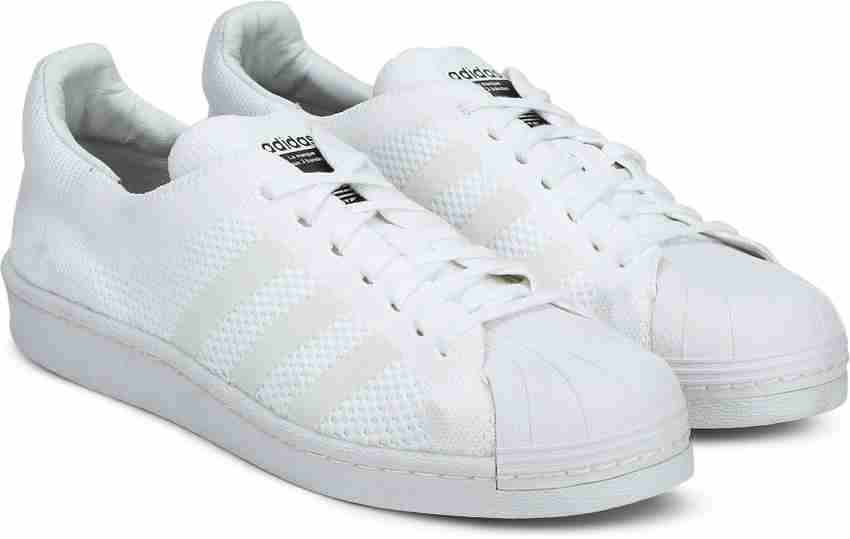Adidas originals superstar primeknit womens white on sale