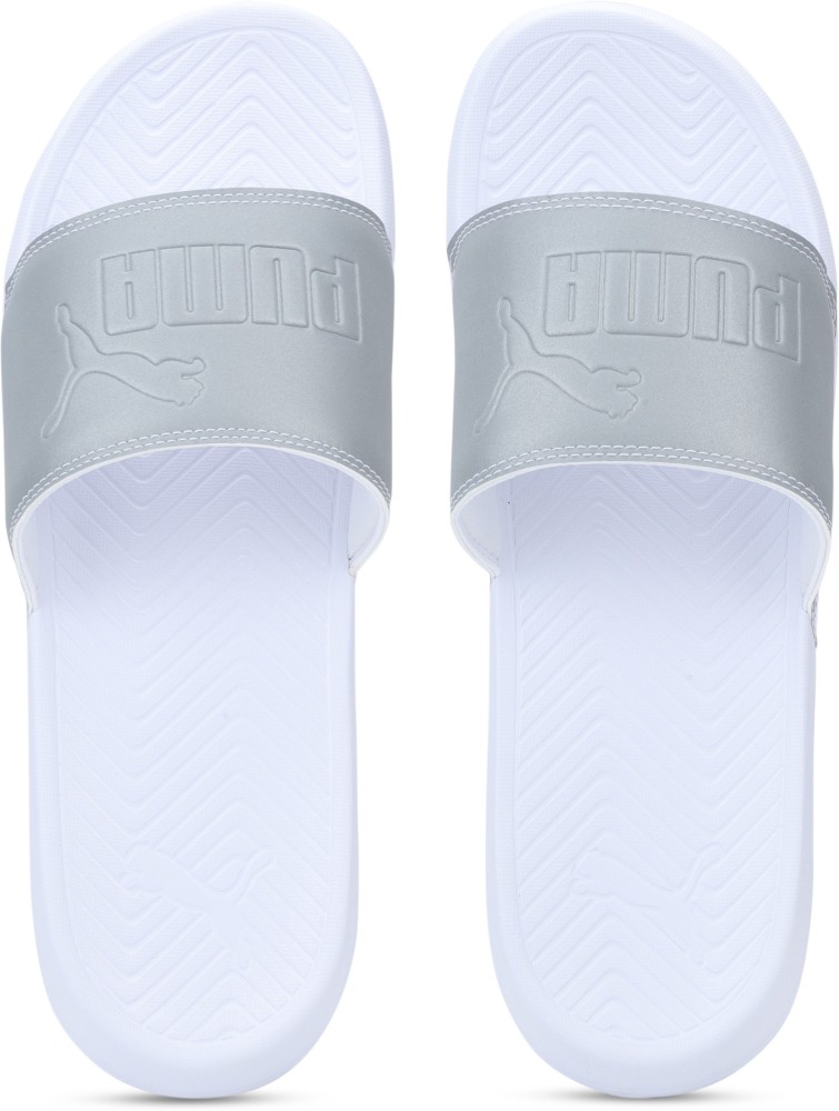 Puma slides store mens silver