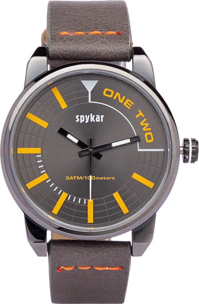 Spykar watch black hot sale