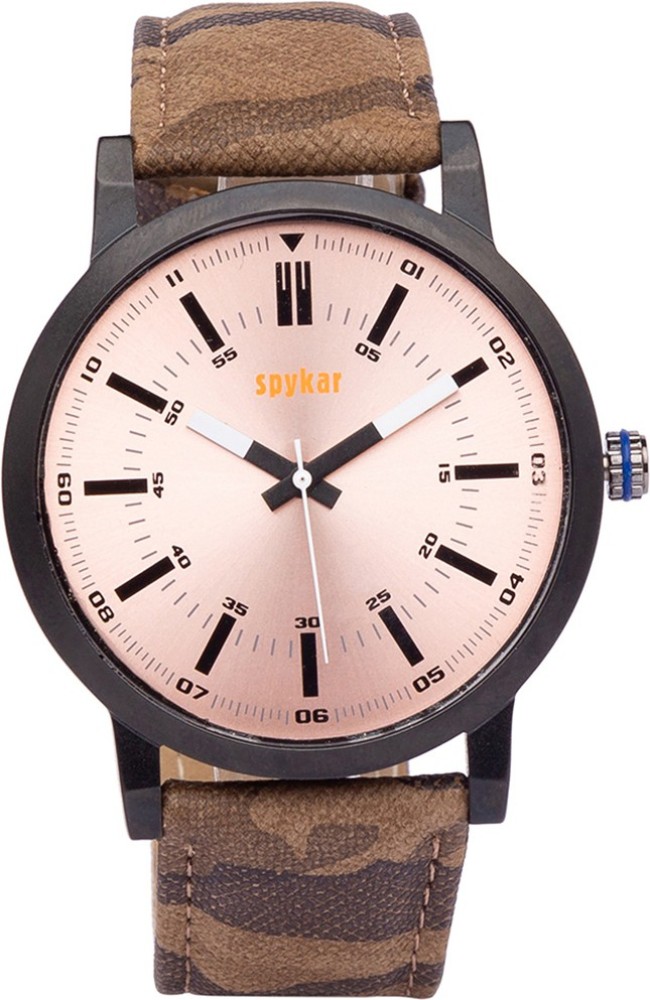 Spykar black wrist online watch