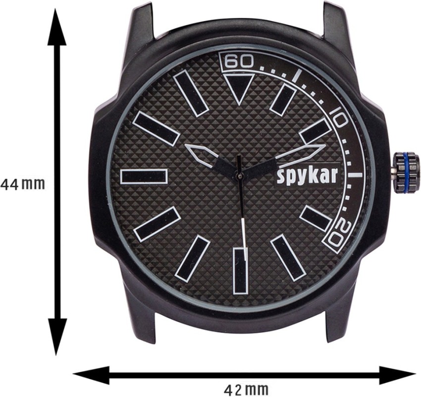 Spykar watch black sale