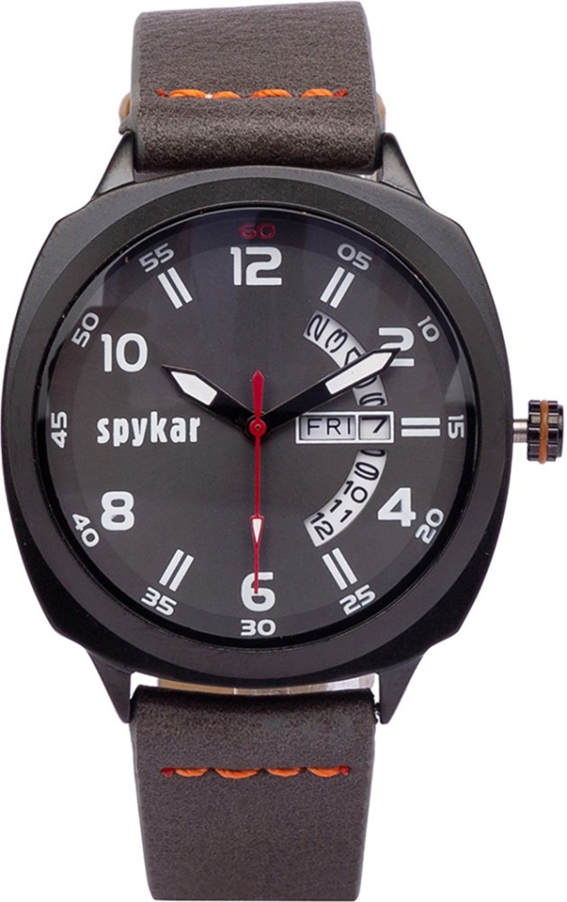 Spykar best sale watch black