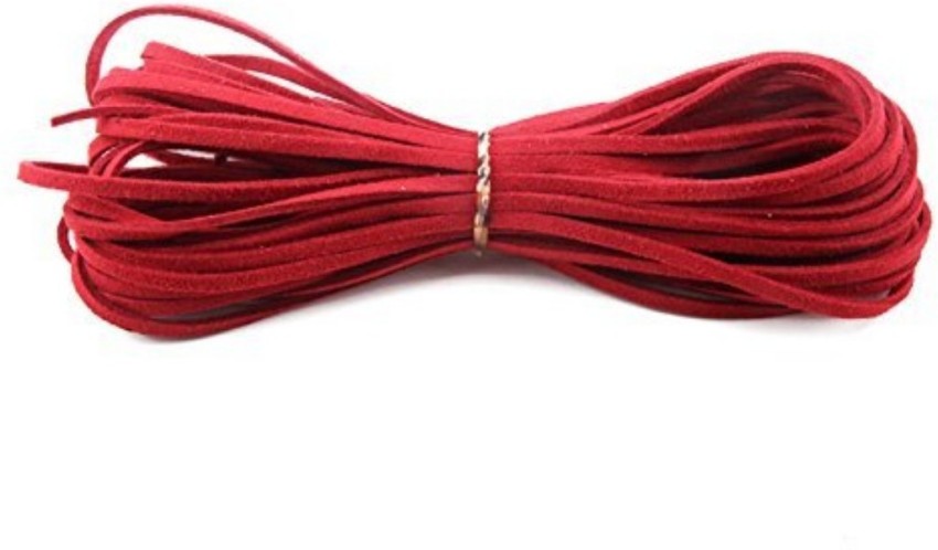 DIY Crafts Micro-Fiber Flat Leather Lace Beading Thread Faux Suede Cord (10  Yards) (Pack of 7) - Micro-Fiber Flat Leather Lace Beading Thread Faux Suede  Cord (10 Yards) (Pack of 7) .