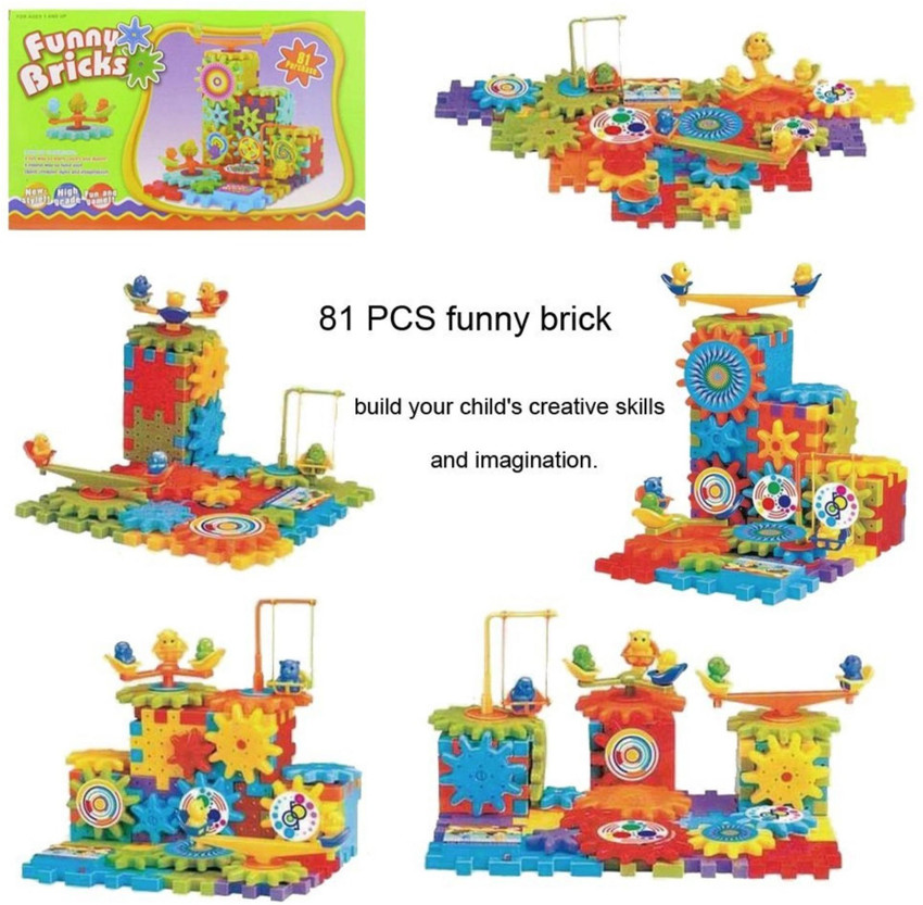 ToyGalaxy FUNNY BRICKS ELECTRIC BLOCK BUILDING SET