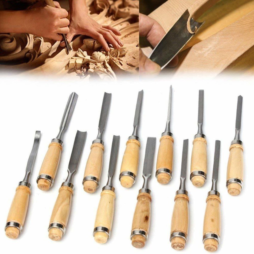 1pc Carpenter Carving Knife Wood Carving Flat Chisel For Woodcut