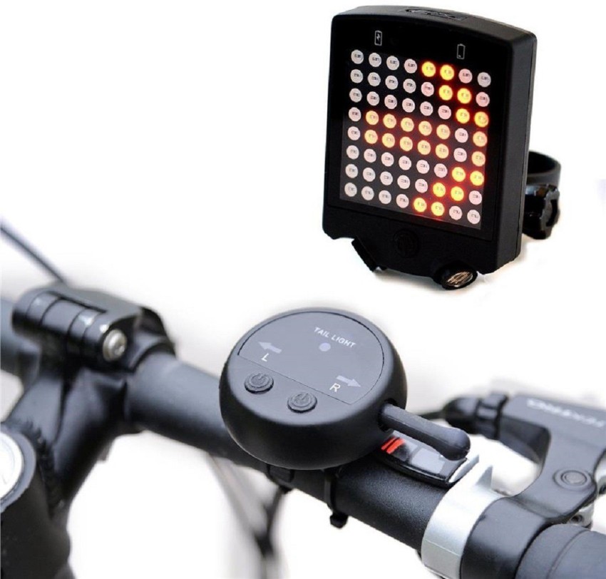 Bicycle LED Indicator Bike Rear Turn Signal Light Wireless Remote