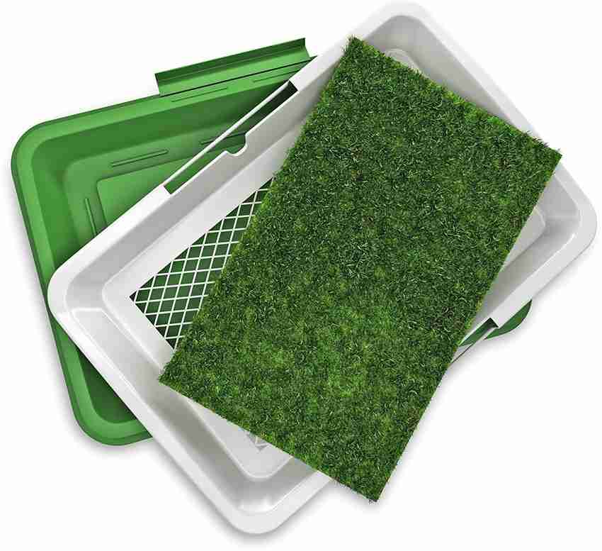 24x7eMall Artificial Grass Portable Potty Trainer Bathroom Mat for