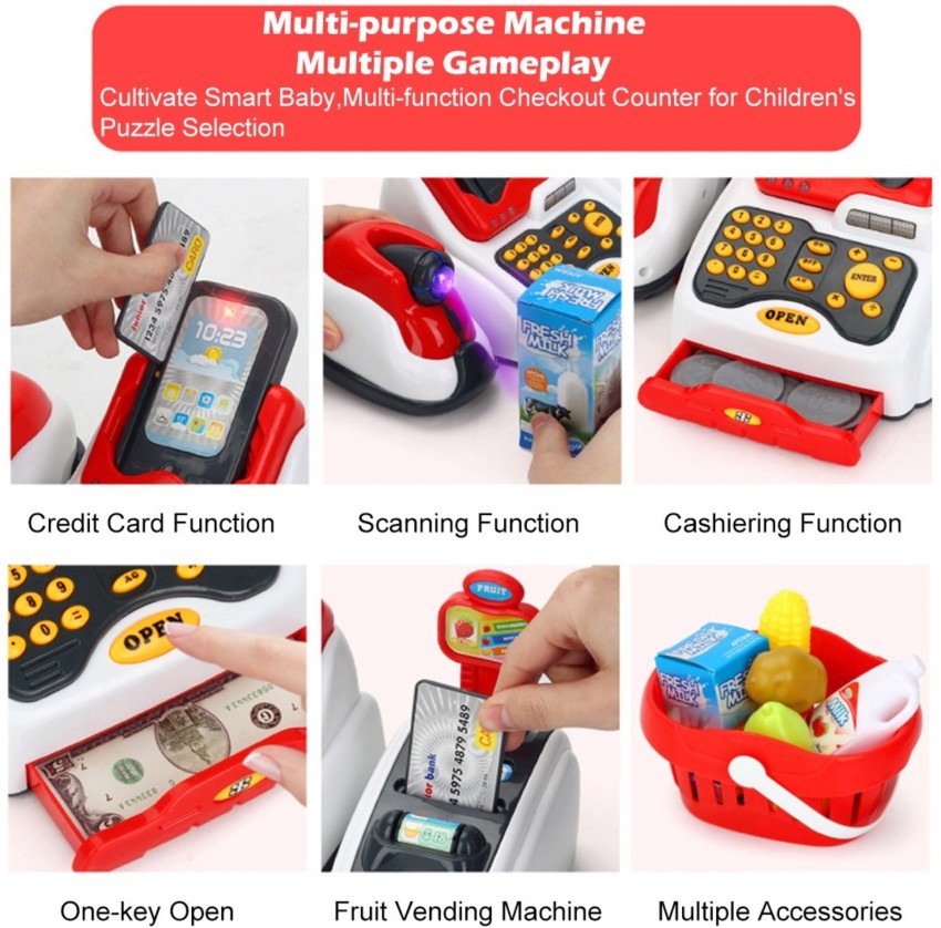 Toy Cash Register With Checkout Scanner