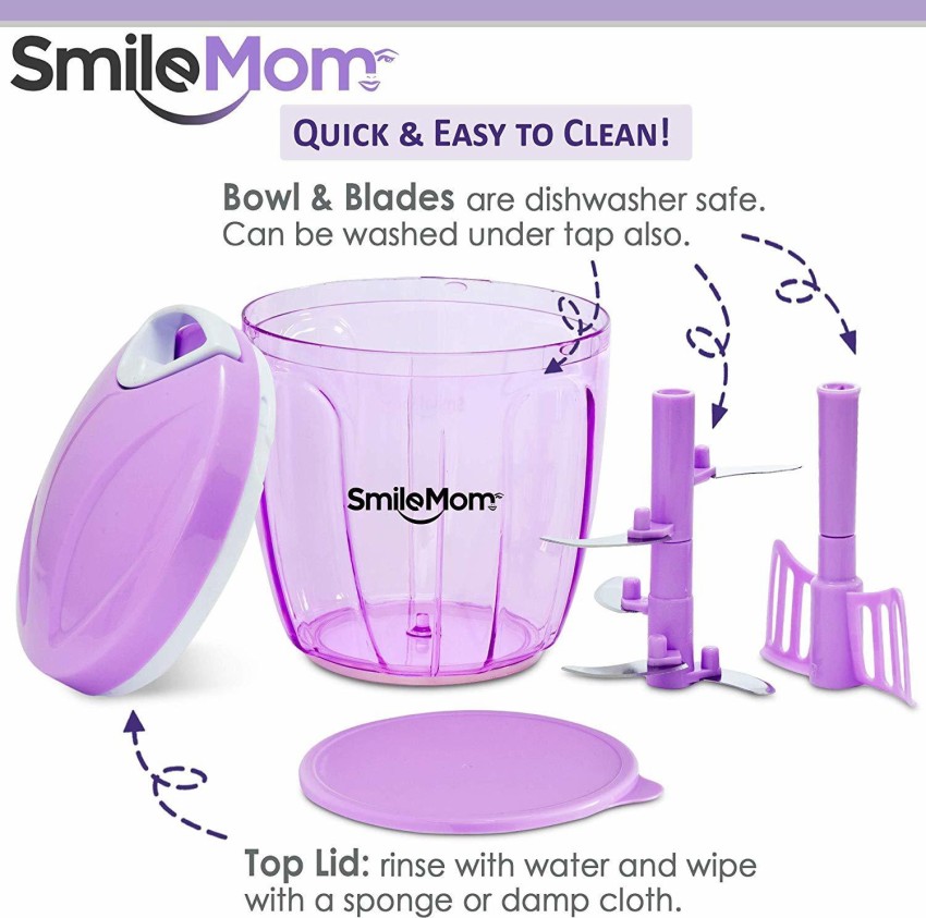  Smile Mom Vegetable Chopper Slicer- Spiralizer