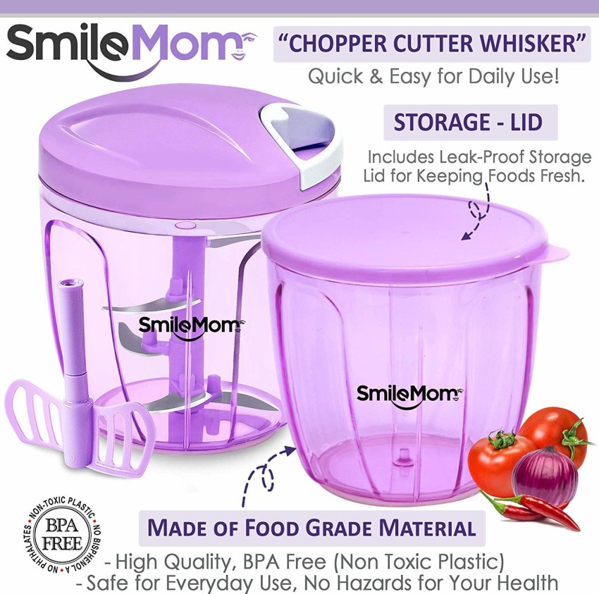  Smile Mom Vegetable Chopper Slicer- Spiralizer